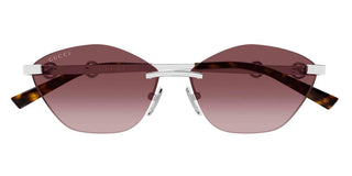 Gucci GG2050S women Silver Cat Eye Sunglasses