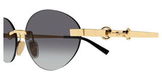 Gucci GG2051S women Gold Round Sunglasses