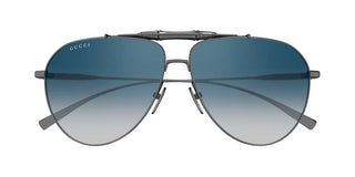 Gucci GG2064S men Ruthenium Pilot Sunglasses