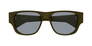 Gucci GG2075S men Green Squared Sunglasses