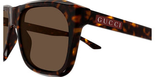 Gucci GG2077S men Havana Squared Sunglasses