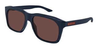 Gucci GG2077S men Blue Squared Sunglasses