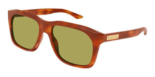Gucci GG2077S men Havana Squared Sunglasses