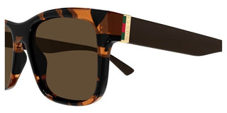 Gucci GG2085S men Havana Squared Sunglasses