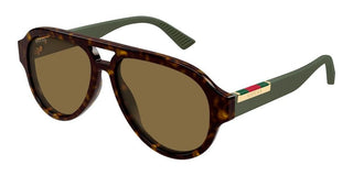 Gucci GG2088S men Havana Pilot Sunglasses