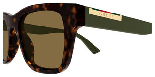 Gucci GG2089S men Havana Squared Sunglasses