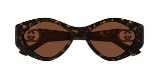 Gucci GG2121S women Havana Geometric Sunglasses