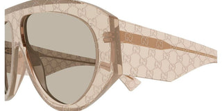Gucci GG2128S men Brown Pilot Sunglasses