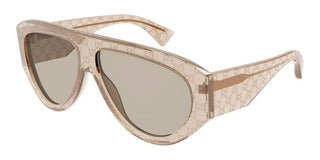 Gucci GG2128S men Brown Pilot Sunglasses