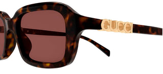 Gucci GG2152S women Havana Squared Sunglasses