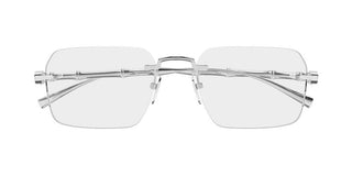Gucci GG2154O men Silver Squared Eyeglasses