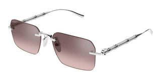 Gucci GG2154S men Silver Squared Sunglasses