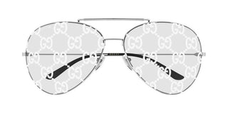 Gucci GG2172S men Silver Pilot Sunglasses
