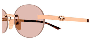 Gucci GG2214S women Rose gold Round Sunglasses