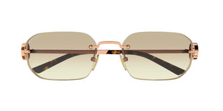 Gucci GG2228S women Gold Squared Sunglasses