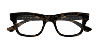 Gucci GG2244O men Havana Squared Eyeglasses