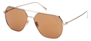 Tom Ford GILLES-02 FT 0852 men Rose gold Pilot Sunglasses