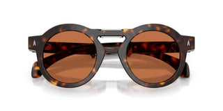 Moncler Glisse Me6019u Unisex Havana Round Sunglasses