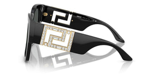 Versace Greca Ve 4402 Women Black Oversize Sunglasses