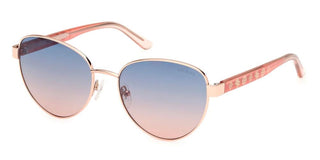 Guess GU00101 unisex Gold Round Sunglasses