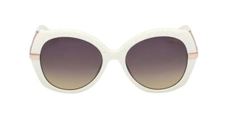 Guess Gu00215 Unisex White Squared Sunglasses