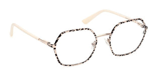 Guess Gu2912 Unisex Rose Gold Geometric Eyeglasses