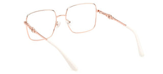 Guess Gu2953 Unisex Rose Gold Squared Eyeglasses