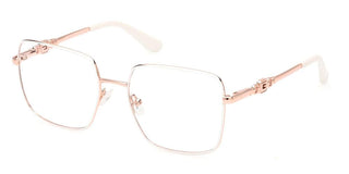Guess Gu2953 Unisex Rose Gold Squared Eyeglasses
