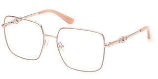 Guess Gu2953 Unisex Rose Gold Squared Eyeglasses