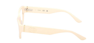 Guess Gu50304 Unisex White Rectangle Eyeglasses