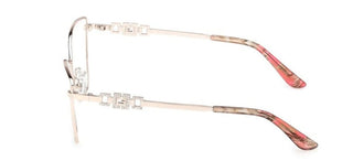 Guess Gu50316 Unisex Gold Cat Eye Eyeglasses