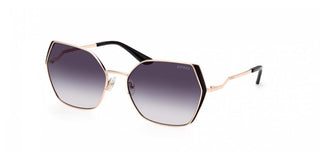 Guess Gu7843 Unisex Rose Gold Squared Sunglasses