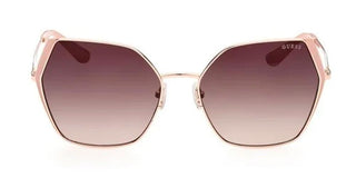 Guess Gu7843 Unisex Rose Gold Squared Sunglasses