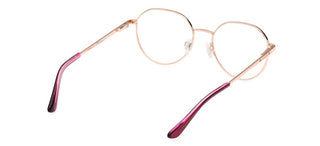 Guess Gu9232 Children Rose Gold Round Eyeglasses