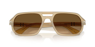 Persol Guido Po 3393s Unisex Brown Pilot Sunglasses