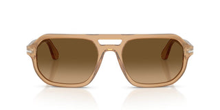 Persol Guido Po 3393s Unisex Brown Pilot Sunglasses