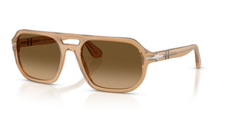 Persol Guido Po 3393s Unisex Brown Pilot Sunglasses