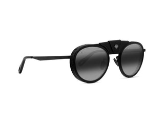 Vuarnet Glacier 01 Men Black Round Sunglasses