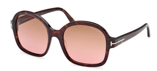 Tom Ford HANLEY FT 1034 women Havana Butterfly Sunglasses