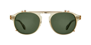 GARRETT LEIGHT HARDING II CLIP unisex Gold Round Eyeglasses