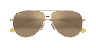 Maui Jim Hau'oli Mj0665s Men Gold Pilot Sunglasses