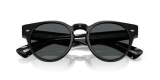 Oliver Peoples Hayton Ov 5571su Unisex Black Round Sunglasses