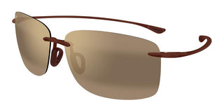 Maui Jim Hema Mj0443s Unisex Brown Geometric Sunglasses