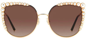 Carolina Herrera HER 0076/S women Rose gold Cat Eye Sunglasses