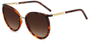 Carolina Herrera HER 0077/S women Havana Round Sunglasses