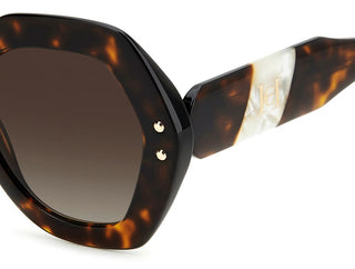 Carolina Herrera HER 0126/S women Havana Squared Sunglasses