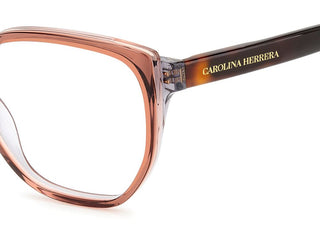 Carolina Herrera HER 0214 women Brown Geometric Eyeglasses
