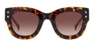 Carolina Herrera HER 0222/S women Havana Squared Sunglasses