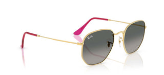 Ray-Ban HEXAGONAL METAL RB 3548N unisex Gold Geometric Sunglasses