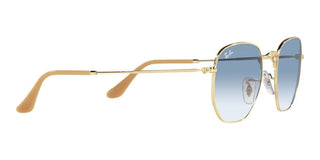 Ray-Ban HEXAGONAL RB 3548 unisex Gold Geometric Sunglasses